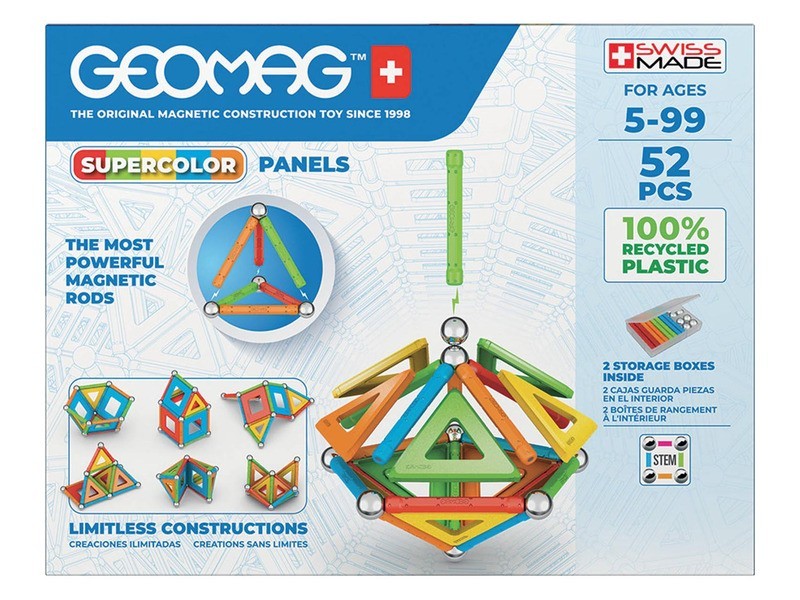 Geomag Supercolor Panels Recycled 52 db - mágneses panelek