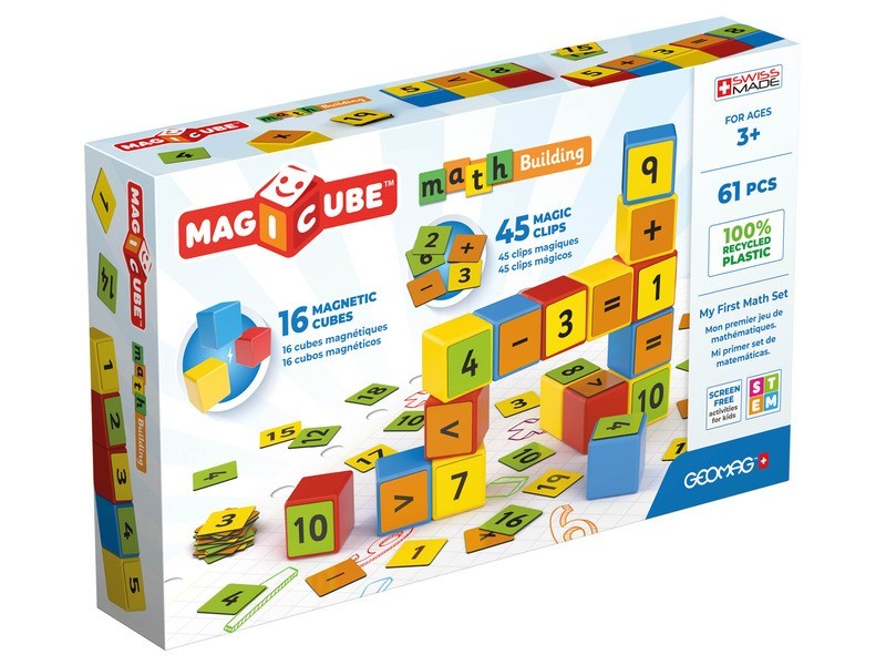 Geomag Magicube Math 61 db – újrahasznosított csatlakozók