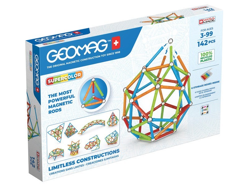 Geomag Supercolor Recycled 142 db - mágneses készlet