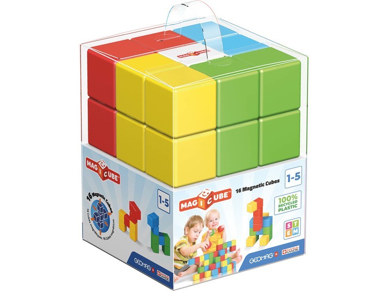 Geomag Magicube Full Color Recycled 16 db - kristály színek