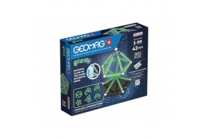 Geomag Glow Recycled 42 db - világító mágneses készlet