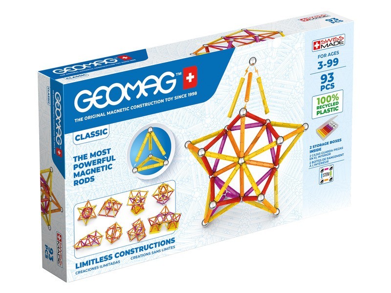 Geomag Classic Recycled 93 db - mágneses építőjáték