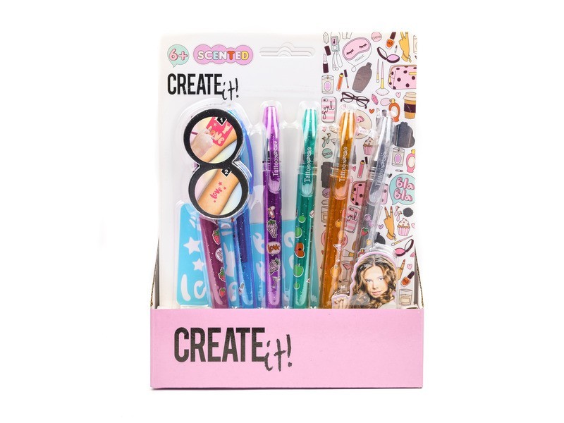 Illatos tetováló filctoll 6 db