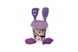 Minnie homokozó készlet: vödör, lapát és formák