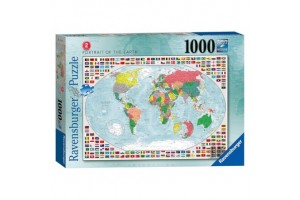 1000 db világtérkép puzzle – részletes világkép