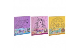 Fess számok szerint csillogós vászon 25x25 cm