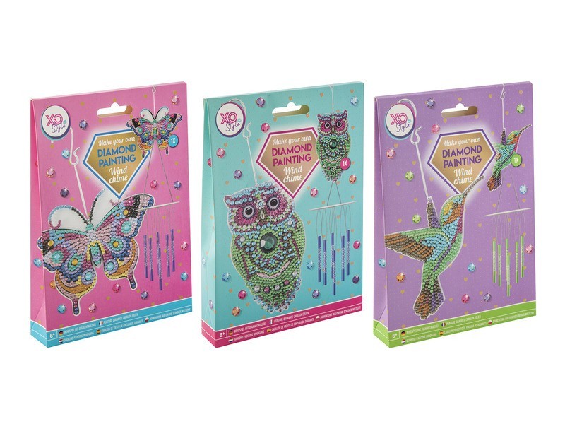 Gyémántfestős szélcsengő készlet – 29,7×19,5 cm, 3 féle