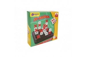 3D amőba társasjáték doboz és játéktábla