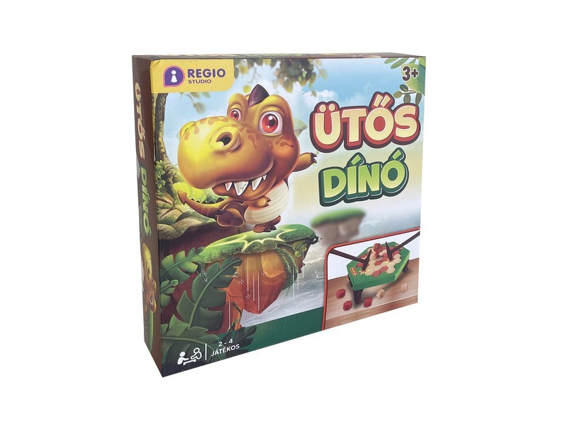 Ütős dínó társasjáték doboza