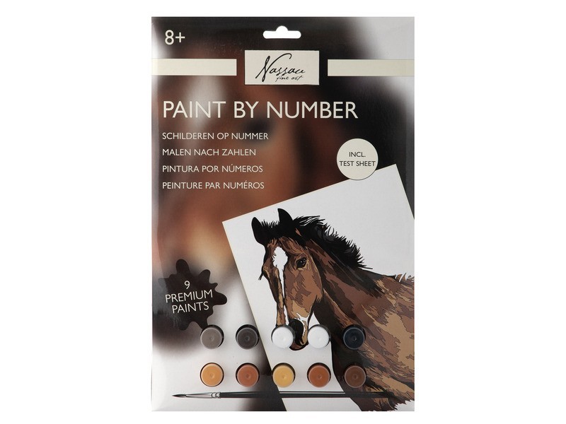 Ló kifestő számok szerint, 33,5x23,8 cm