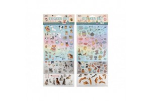 Kutyás és macskás matrica szett - 100 db