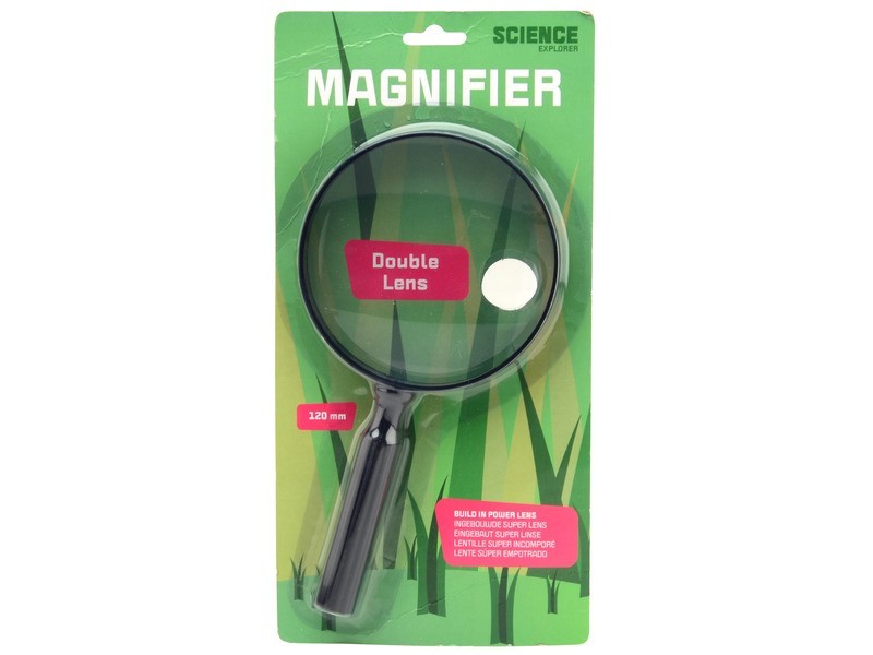 Nagyító dupla lencsével, 2x és 10x