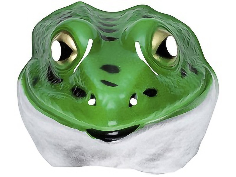 Zöld béka maszk – gyerek álarc