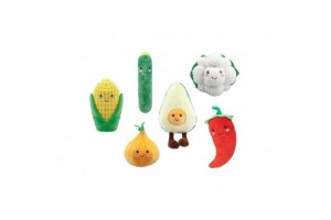 Plüss zöldségek 16 cm - 6 féle