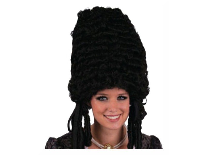Pompadour paróka - fekete, univerzális méret