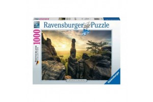 Puzzle 1000 db – Erleuchtung, Elbsandstein tájkép