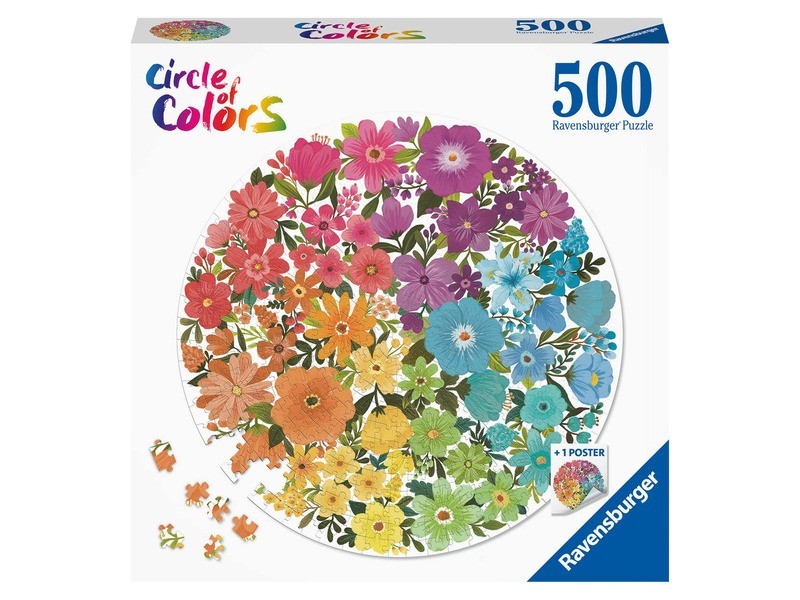 Puzzle kör - Virágok (virágos motívum)