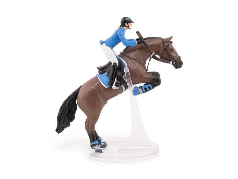 Ugráló ló női zsokéval – interaktív gyerekjáték