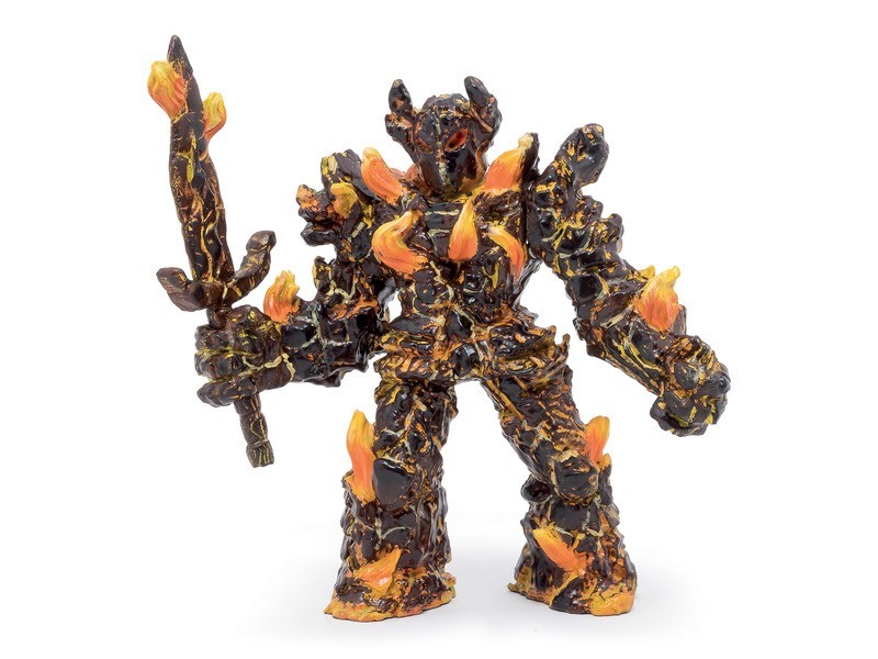 +Tűzgólem plüssfigura – elölnézet