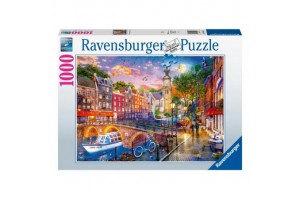 Puzzle 1000 db - Amszterdam naplemente