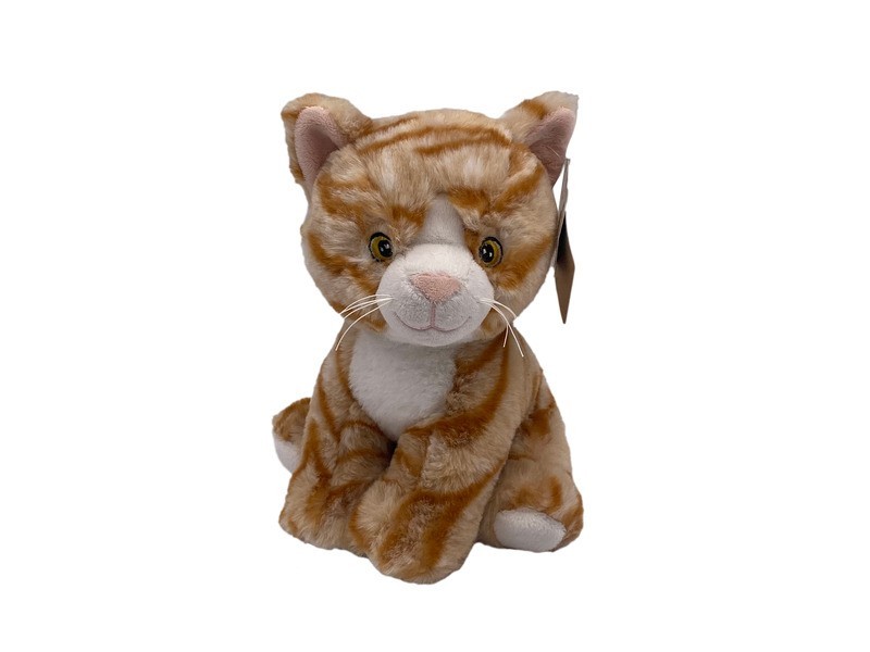 Plüss vörös cica 20 cm