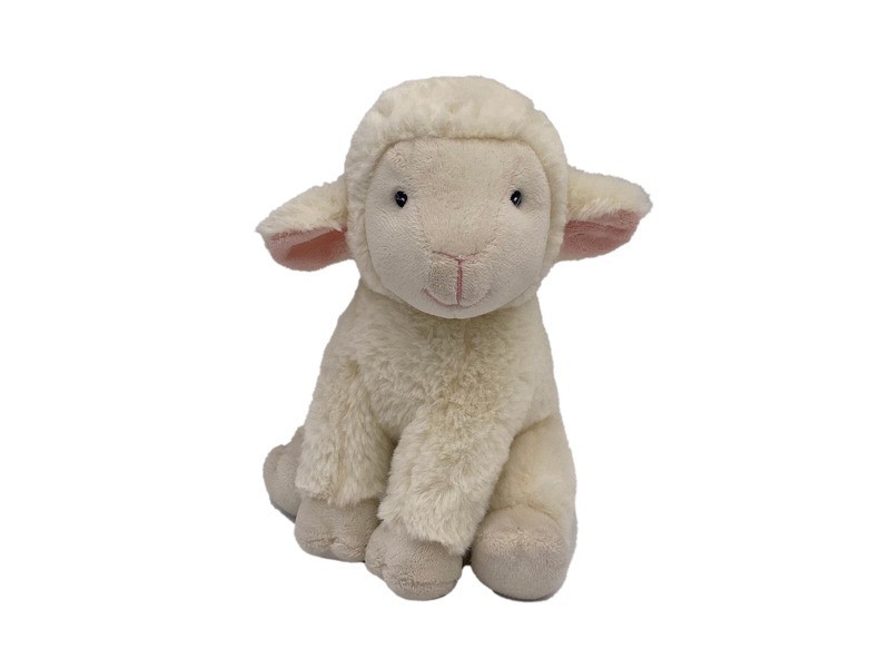 Plüss bárány, 20 cm - puha ölelhető játék