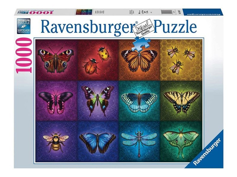 Puzzle 1000 db – Szárnyas rovarok (termékfotó)