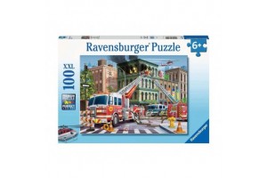 Puzzle 100 db - Tűzoltóautó