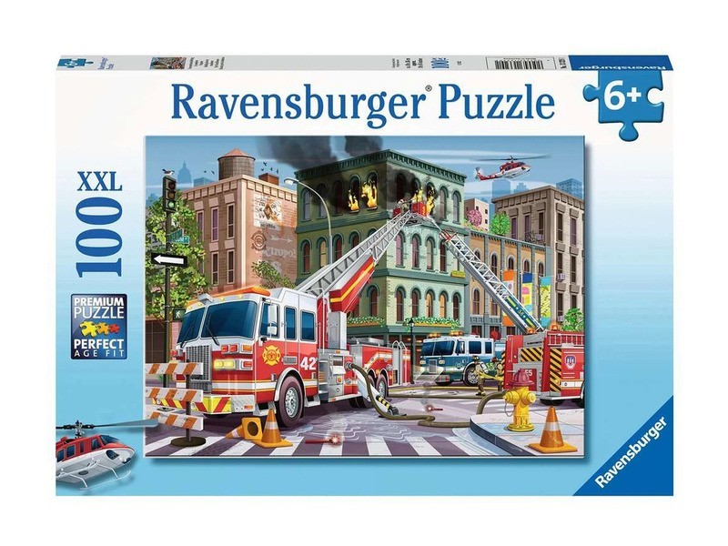 Puzzle 100 db - Tűzoltóautó