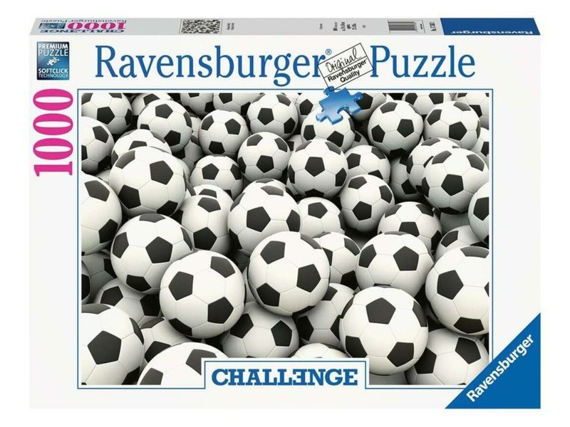 Puzzle 1000 db - Futball: részletgazdag kép