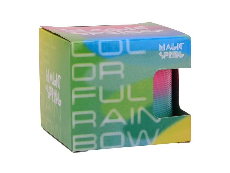 Szívárványszínű bolondrugó - színes rugalmas játék