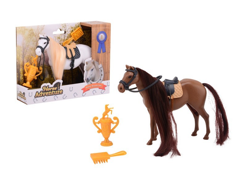 Fésülhető lovacska játék hosszú sörénnyel