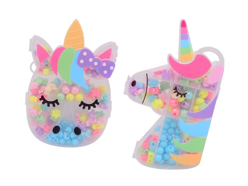 Unikornis gyöngyfűző szett - 2 féle kreatív készlet