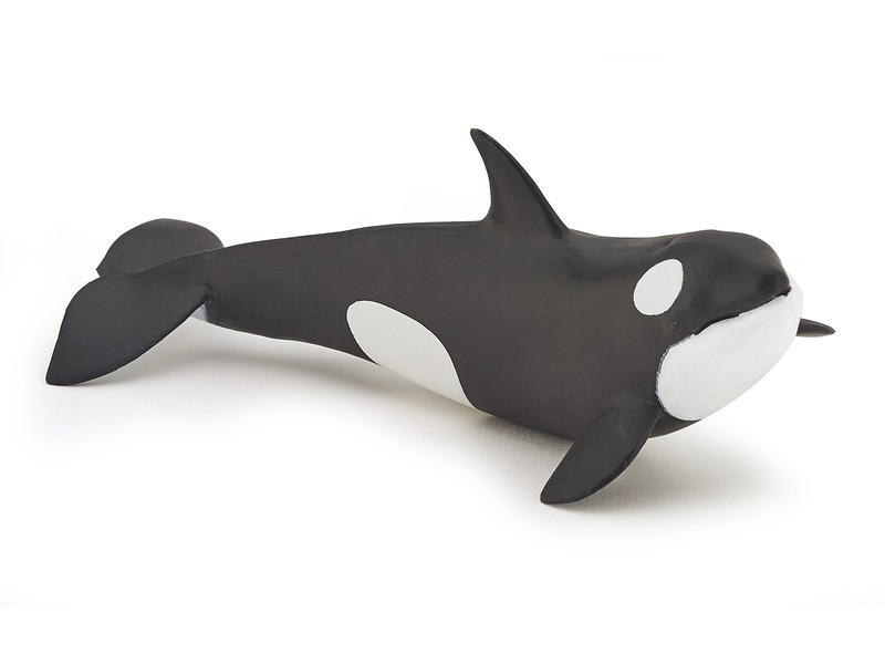 Gyilkos bálna borjú plüss - élethű, puha játék