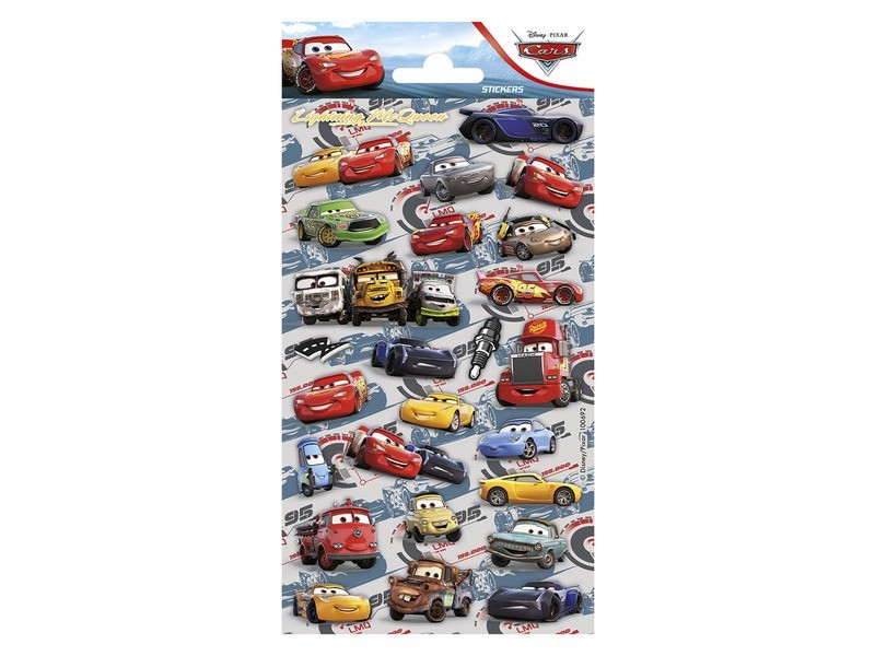 Csillogó Cars matrica