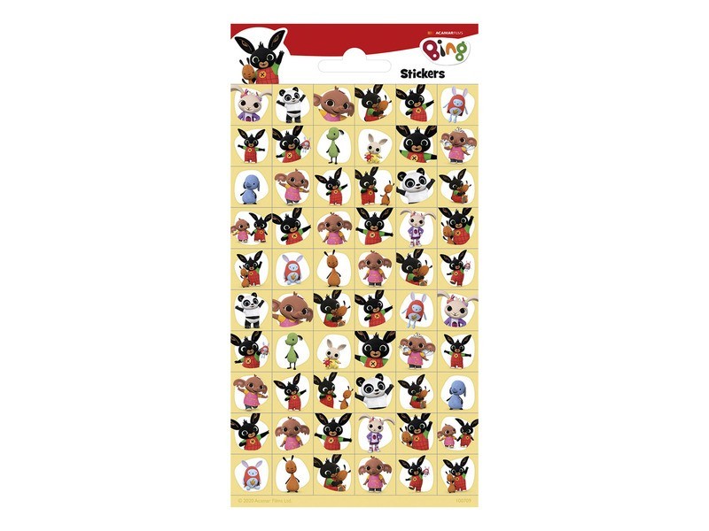 Matrica mini BING - színes öntapadós matrica