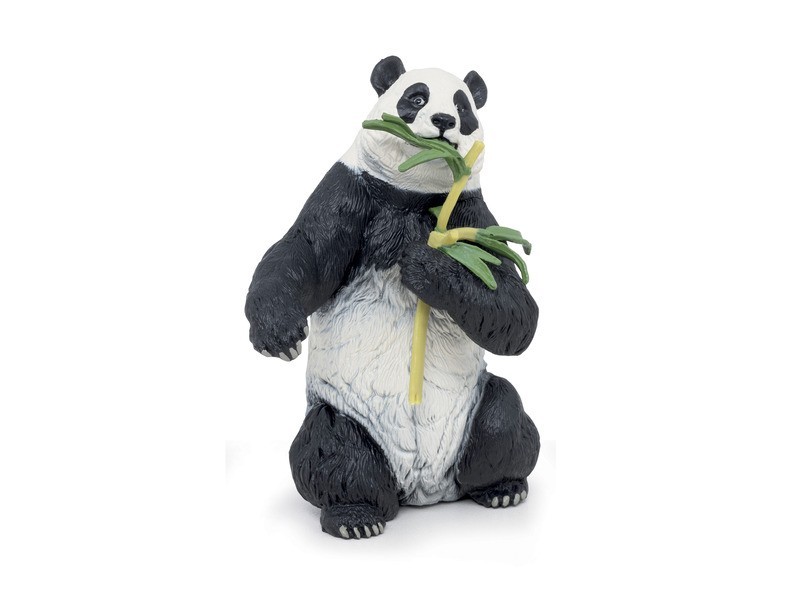 Puha panda plüss bambusszal