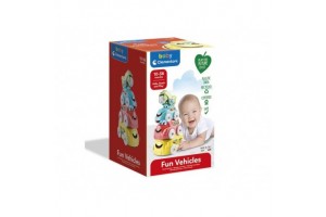 Egymásba rejthető színes járművek játék