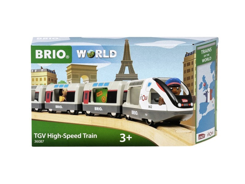 BRIO TGV INOUI fa vonat - részletes modell
