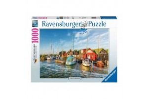 Puzzle 1000 db – Kikötői csend: festői kikötői táj