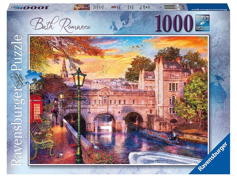 Puzzle 1000 db - Romantikus séta Bathban