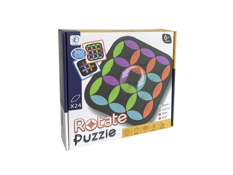 Forgatós logikai társasjáték - 24 elem, 4 nehézségi szint
