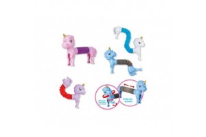 Színes rugógerincű unikornis figura