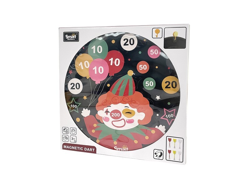 Mágneses bohócos darts készlet - termékkép