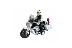 1/16 rendőrmotor - zenélő, világító játék