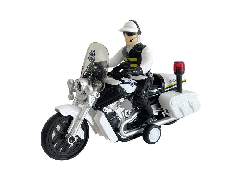 1/16 rendőrmotor - zenélő, világító játék