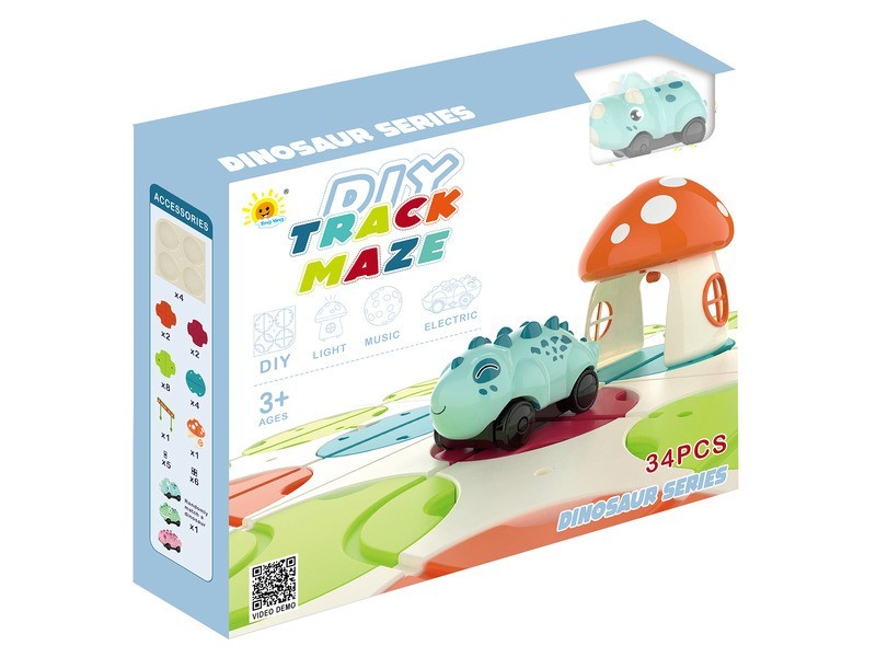 Dínós kalandpálya társasjáték (34 db)