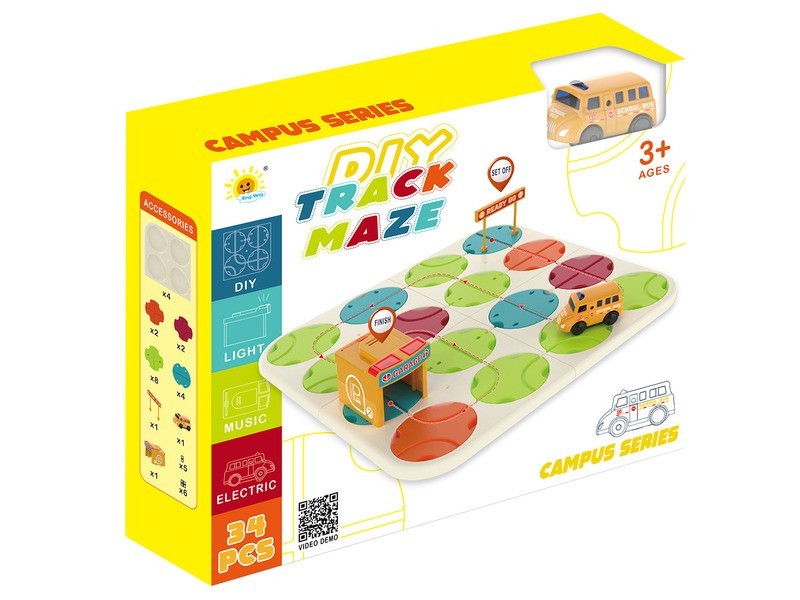 Iskolabuszos pálya társasjáték - 34 db