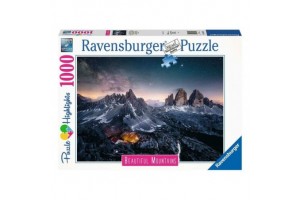 Puzzle 1000 db – Drei Zinnen, Dolomitok panoráma