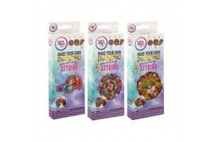 Gyémántfestős kulcstartó szett – 3 féle